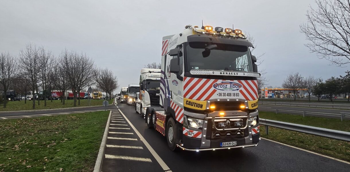 Kamionos tüntetés Budapest felé – a JMBSZ szolidaritást vállal a fuvarozókkal