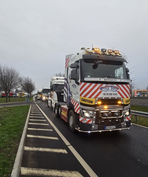Kamionos tüntetés Budapest felé – a JMBSZ szolidaritást vállal a fuvarozókkal