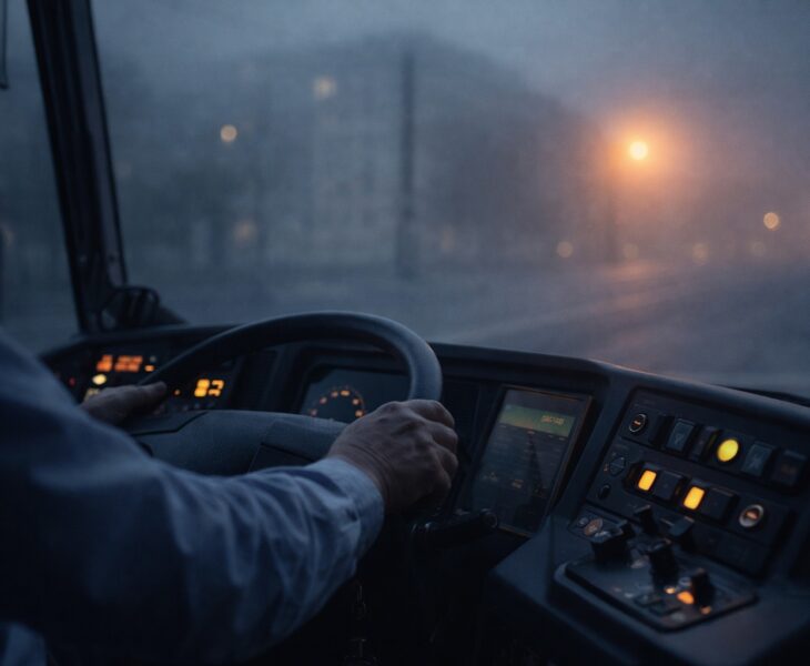 kiégés megelőzése járművezetőknek – téli műszakos kifáradás vezetés közben