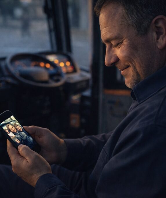 munka és család egyensúlya járművezetőknek – műszakos munka mellett megélt pillanat