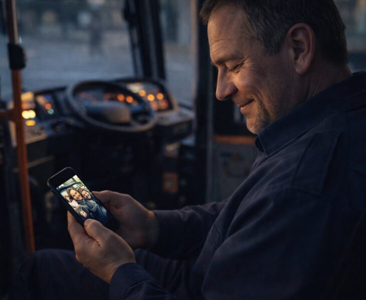 munka és család egyensúlya járművezetőknek – műszakos munka mellett megélt pillanat