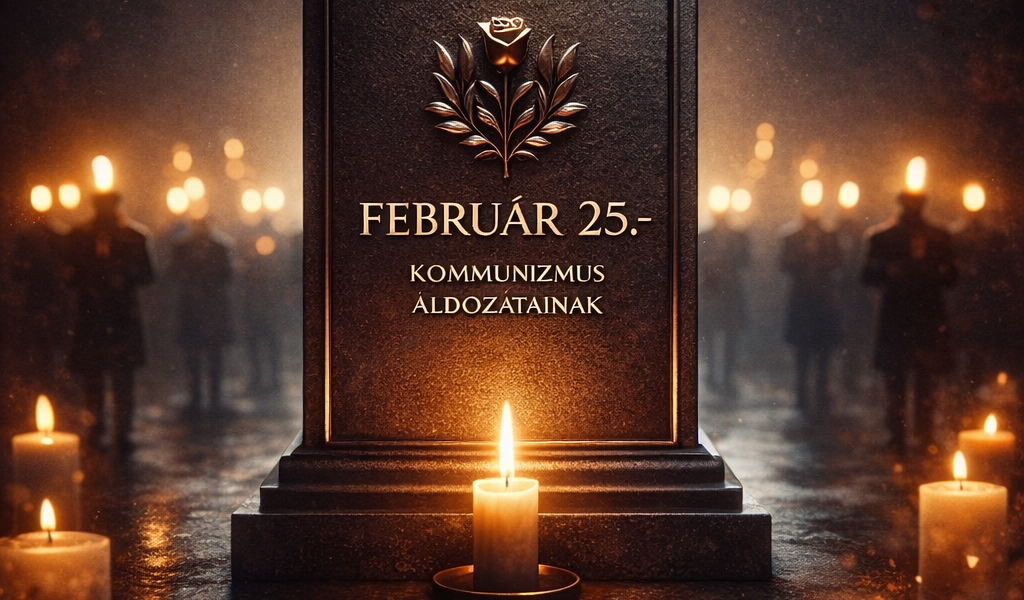 Február 25. – A kommunizmus áldozatainak emléknapja, gyertyafényes megemlékezés JMBSZ arculattal