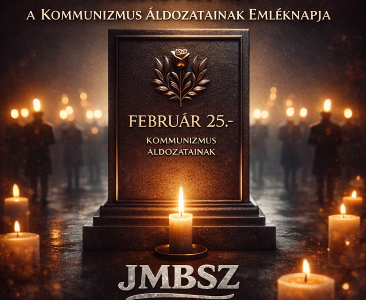 Február 25. – A kommunizmus áldozatainak emléknapja, gyertyafényes megemlékezés JMBSZ arculattal