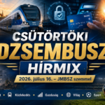 Csütörtöki Dzsembusz Hírmix 2026. július 16-án JMBSZ szemmel, közéleti, közlekedési, gazdasági, bankbiztonsági, környezetvédelmi, világpolitikai és sporthírekkel.