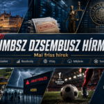 Szerdai Dzsembusz Hírmix 2026. július 22-én JMBSZ szemmel, közéleti, gazdasági, világpolitikai, időjárási, közlekedési és sporthírekkel, professzionális hírszerkesztőségi arculattal.