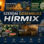 Szerdai JMBSZ Dzsembusz Hírmix 2026. július 29-én, hőségriadóval, közvagyon-védelemmel, Fradiváros-támogatás vizsgálatával, alacsony Duna-vízállással, energiaellátási hírekkel, BMW Debrecennel, dinnyetermeléssel, Mohács 500 kiállítással és női párbajtőr-vb szerepléssel.