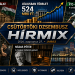 Csütörtöki JMBSZ Dzsembusz Hírmix 2026. augusztus 27-én, paksi atomerőművi hírekkel, bonyhádi edénygyári dolgozókkal, EXIM- és közpénzügyi vizsgálatokkal, vízgazdálkodással, Nádas Péter halálával, valamint Ferencváros–Trabzonspor sporthírrel.