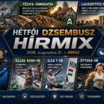 Hétfői JMBSZ Dzsembusz Hírmix 2026. augusztus 31-én, nepáli katasztrófával, állami vagyon-visszaszerzéssel, szociális tüzelőanyag-támogatással, Wekerle Lakásépítési Programmal, budapesti közlekedési hírekkel, NASA-űrteleszkóppal és magyar világbajnoki sportsikerekkel.
