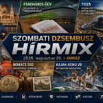 Szombati JMBSZ Dzsembusz Hírmix 2026. augusztus 29-én, NVVH-val, Fradiváros-üggyel, rendkívüli tiszai vízügyi intézkedésekkel, Gripen-pilóta felépülésével, Mohács 500 emlékévvel, kajak-kenu világbajnoki aranyakkal és Ferencváros Európa-liga hírekkel.