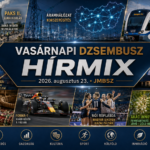 Vasárnapi JMBSZ Dzsembusz Hírmix 2026. augusztus 23-án, paksi atomerőművi újraindítással, villamosenergia-hálózati fejlesztéssel, Budapest–Vác vasútfejlesztéssel, amerikai–kanadai vámvitával, Planetáriummal, népművészettel, magyar akácinnovációval és sporthírekkel.