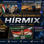 Csütörtöki JMBSZ Dzsembusz Hírmix 2026. szeptember 3-án, kétezer milliárd forintos feljelentési ügycsomaggal, kegyelmi vizsgálóbizottsággal, EU-költségvetési egyeztetéssel, vasúti teherfuvarozási támogatással, új MVM dinamikus tarifával, 4iG–SpaceX Starlink-megállapodással, lipcsei drónüggyel, Schiff András díszdoktori címével és Tajti-Márton Anita MASZ-elnökké választásával.