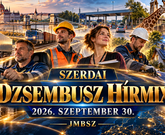 Szerdai Dzsembusz Hírmix 2026. szeptember 30. – járművezetők, vasúti és kulturális dolgozók, energia, lakhatás és közélet