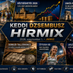 Keddi JMBSZ Dzsembusz Hírmix 2026. szeptember 1-jén, tanévkezdéssel, a 2026-os költségvetés módosításával, 16 milliárd eurónyi uniós forrással, új NAV-vezetéssel, NVVH-hírekkel, budapesti trolifejlesztéssel, Somló-hegyi tallérkinccsel, Guzi Blanka világbajnoki címével és atlétikai Világdöntővel.