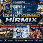 Szombati JMBSZ Dzsembusz Hírmix 2026. szeptember 5-én Erasmus-visszatéréssel, nyilvános kórházi fertőzési adatokkal, új környezetvédelmi főhatósággal, mohácsi Duna-híd beruházással, vidéki benzinkutak helyzetével, Vadnai Jonatán világbajnoki ünneplésével és a magyar női kosárlabda-válogatott világbajnoki szereplésével.