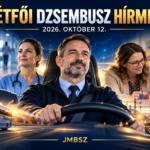 Hétfői Dzsembusz Hírmix 2026. október 12. – autóbusz-vezető, egészségügyi dolgozó, gyógypedagógus és gyermek a JMBSZ napi hírösszefoglalójának borítóján