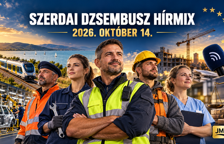 Vasutasok, ipari és egészségügyi dolgozók a Szerdai Dzsembusz Hírmix címlapképén