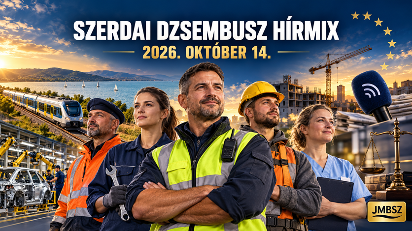 Vasutasok, ipari és egészségügyi dolgozók a Szerdai Dzsembusz Hírmix címlapképén
